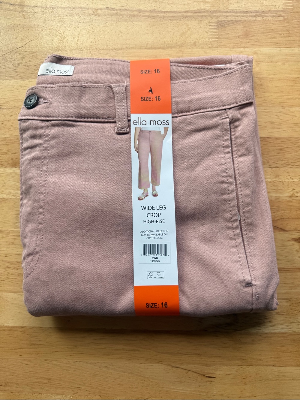 Ella Moss Wide Leg Crop High Rise